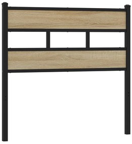 4017130 vidaXL Горна табла, дъб сонома, 90 см, желязо и инженерно дърво