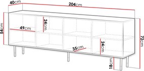 Възглавница за шезлонг Mountain 4D