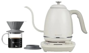 Електрическа кана Gooseneck BUYDEEM K821, 1000W, 0.8 л, Поддърждане на топло, NTC сензорна технология, LCD, Бял