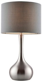 Endon 61192 - Регулируема настолна лампа PICCADILLY 1xE14/40W/230V мат хром/сиво