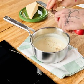 Касерола от неръждаема стомана с капак подходящо за индукционен котлон 1,2 l Lucca 3.0 – FABINI