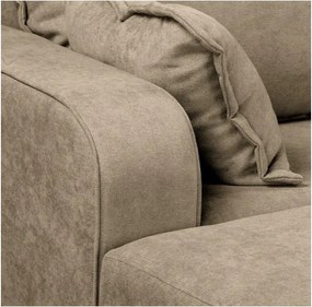 Светлокафяв ъглов диван (ляв ъгъл) Beata - Ropez