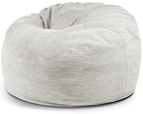 Кремав пуф от рипсено кадифе Om 110 – SLOWDOWN