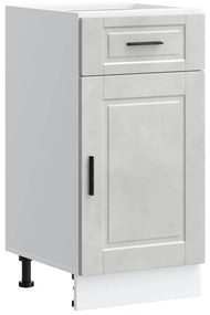 853951 vidaXL Кухненски шкаф Porto, бетонно сив, инженерно дърво