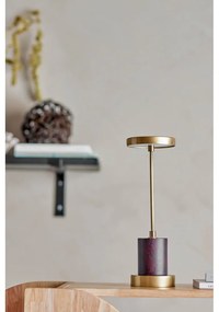 LED затъмняваща се настолна лампа в златист цвят с метален абажур (височина 30 cm) Chico – Bloomingville