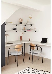 Сив трапезен стол в дъбов декор Eclipse - Teulat