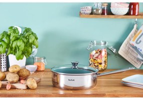 Тиган от неръждаема стомана с капак ø 24 cm Cook Eat - Tefal