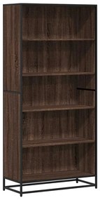 3300859 vidaXL Библиотека, кафяв дъб, 80,5x35x170,5 см, инженерно дърво