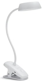 Philips - LED Димируема лампа с щипка DONUTCLIP LED/3W/5V 1200 mAh бял