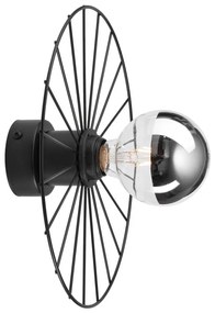 Аплик MONTANA 1xE27/15W/230V Ø 30 cm черен