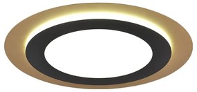 LED осветително тяло за таван с възможност за димиране в черно и златисто ø 45 cm Morgan - Trio