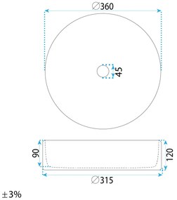 Умивалник за плот Rea Stefania