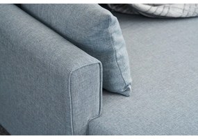 Светлосин ъглов разтегателен диван (ляв ъгъл) Bella – Balcab Home