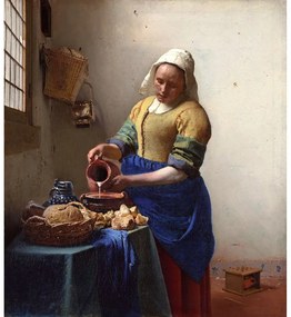 Живопис - репродукция 45x60 cm The Milkmaid, Jan Vermeer - Fedkolor