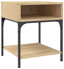 825875 vidaXL Нощна масичка, дъб сонома, 40x41x50 см, инженерно дърво