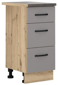 Долен кухненски шкаф Лорен 40/Сив мат B81