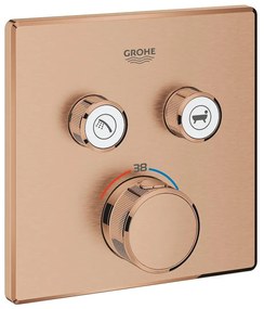 Термостат за вграждане, 29124DL0, Grohtherm SmartControl, Grohe, за вана/душ