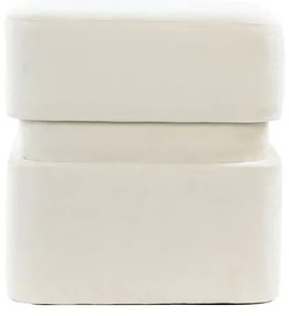 Кремава кадифена табуретка Piazza – Light &amp; Living