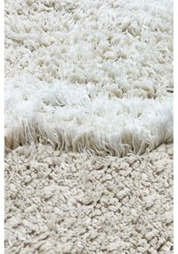 Светлосив ръчно изработен памучен детски килим подходящ за пране 130x135 cm Bunny – Lorena Canals