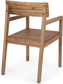 Градински стол от масивно дърво в естествен цвят Rodano – Bizzotto