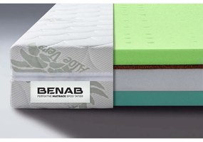 Двустранен матрак от твърда/средно твърда пяна 80x200 cm BonHarmony HR BIO - BENAB