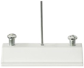 Модерна окачена релсова система за осветление с 6 прожектора, бяла, 1-фазна GU10 50mm - Iconic Ruby Honey