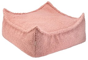 Розов детски пуф от букле Square – Wigiwama