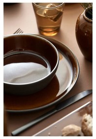 Черна/в кехлибарен цвят глинена чиния ø 27 cm Gastro Black/Amber – Bitz