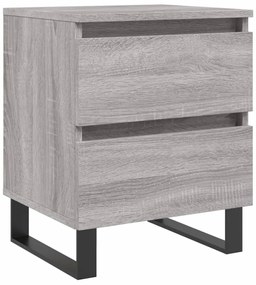 826904 vidaXL Нощно шкафче сив сонома 40x35x50 см инженерно дърво