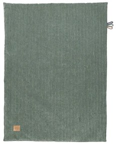 Зелено бебешко одеяло от рипсено кадифе 100x77 cm – Meowbaby