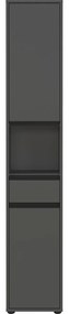 Антрацитен висок шкаф за баня 33x181 cm Lemont – Germania