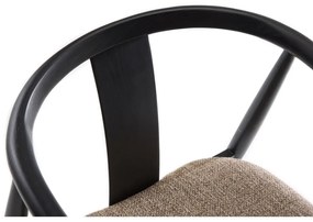 Трапезен стол в черен и бежов цвят Relate – Unique Furniture