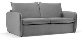Сив кадифен диван 194 см Vienna - Cosmopolitan Design