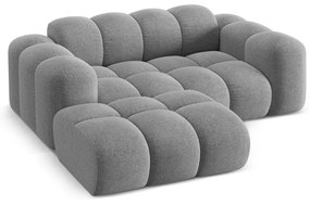 Светлосив шенилов ъглов диван (ляв ъгъл) Treno – Cosmopolitan Design