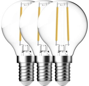 Nordlux - К-кт 3x LED Крушка FILAMENT G45 E14/4W/230V 4000K