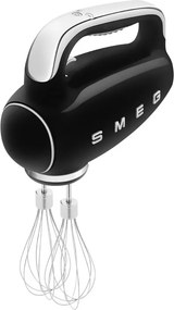 Ръчен миксер SMEG 50's Style HMF01BLEU, 250W, 9 скорости, Турбо, Скрит LED дисплей, Таймер, Аксесоари, Черен