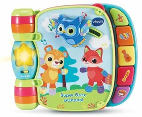 Детска интерактивна книга Vtech Baby Super Enchanted Book of Baby Kitties Син