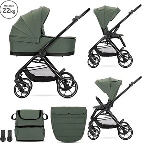 Комбинирана детска количка VENICE 2в1 LORELLI - GREEN