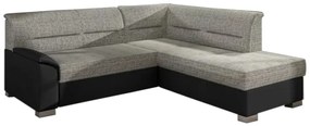 Разтегалелен диван JAKOB, 250x87x208, berlin01/soft011black, дясно