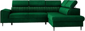 Ъглов диван Kadurin-Зелен-Десен