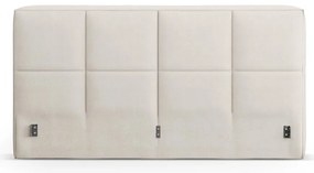 Кремава тапицирана табла за легло 249x100 cm Darren – Micadoni