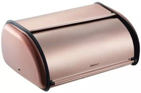 Кутия за хляб Kinghoff KH 1840, 36 см, Лека и здрава конструкция, Стомана, Розово злато