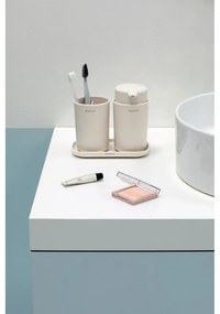 Комплект аксесоари за баня Brabantia ReNew 1006266, 3 части, 250 мл, Устойчиви на корозия, Бежов