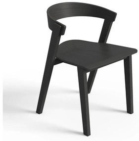 Черни трапезни столове в комплект от 2 от букова дървесина Sand - TemaHome