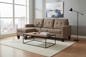 Ъглов диван Lisbon-кафяво