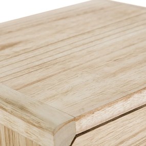 Нощно шкафче от екзотична дървесина в естествен цвят Natural Way - Casa Selección