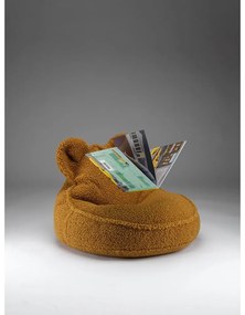 Кафяв детски пуф от букле Bear – Wigiwama