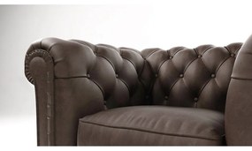 Тъмнокафяво кадифено кресло Cambridge - Ropez