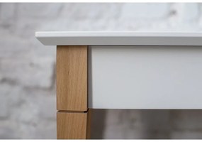 Бяла конзолна маса, широчина 85 cm Mimo - Ragaba