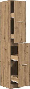 3309635 vidaXL Шкаф органайзер, дъб артизан, 30x41x174,5 см, инженерно дърво